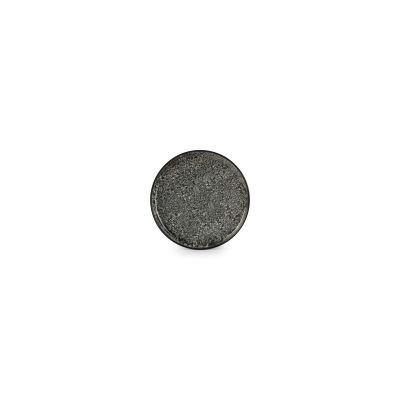 Plat bord 20cm zwart Gravel - Set van 2