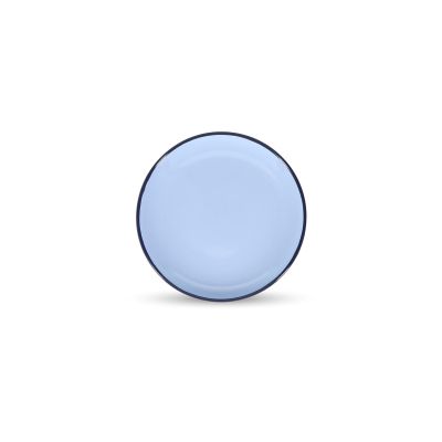 Plat bord 18xH2,5cm blue Duo