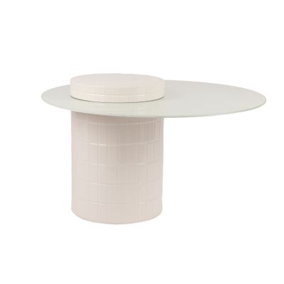 Side table 80xH49cm white Bowie